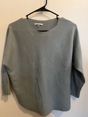 Vila Milano Green Scoop Neck Sweater